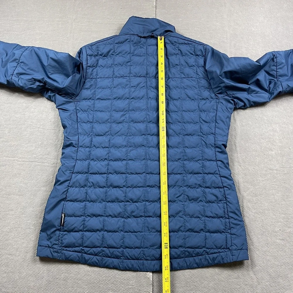 North Face Jacket‎ Womens Medium Blue Thermoball Eco Quilted Insulated Outdoor